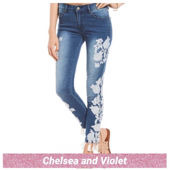 chelsea and violet fringe jeans